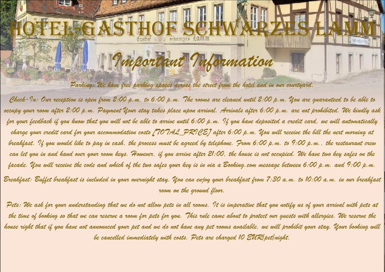 Schwarzes Lamm Hotel โรเทนบวร์ก อ็อบ แดร์เทาเบอร์ ภายนอก รูปภาพ
